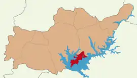 Map showing Samsat District in Adıyaman Province