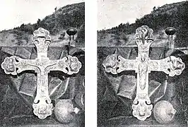 Processional cross at the Church of St Alexander in Orosh, Mirdita (1890s)