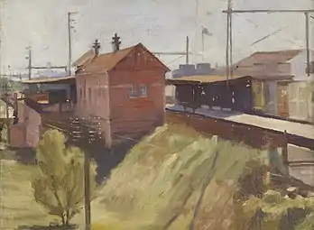 Railway Station, Ada May Plante, State Library Victoria