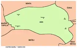 Map of Ada municipality