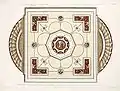 Design by the Adam brothers for a ceiling in Derby House, 1778