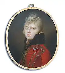 Duke Adam of Württemberg, Maria's son. Portrait by Johann Dominik Bossi, 1805