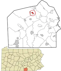 Location in Adams County and the U.S. state of Pennsylvania.