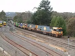 Pacific National freight train passing through Belair