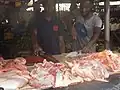 Butcher stall in Nigeria