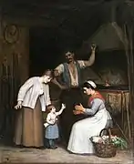 At the Smithy, 1885