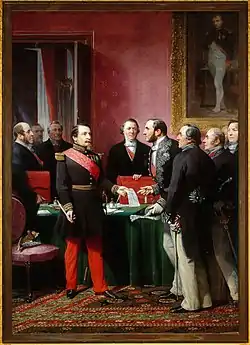 Georges-Eugène Haussmann and Napoleon III make official the annexation of eleven communes around Paris to the city. The annexation increased the size of the city from twelve to the present twenty arrondissements.
