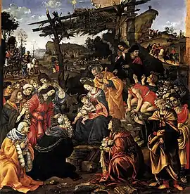 Filippino Lippi, Adoration of the Magi, 1496 – The altarpiece eventually delivered to San Donato a Scopeto