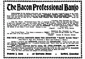 Advertisement, Bacon profession Bacon, Cadenza magazine, February 1906, p53
