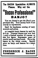 Advertisement, Bacon profession Bacon, Cadenza magazine, June 1907, p. 6
