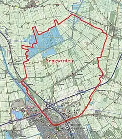 Aengwirden on map from 2013