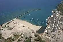 Harbor from the air
