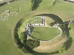 Aerial view of Old Sarum