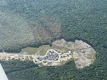 Aerial view of Andover Earth Station