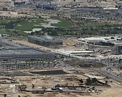 Aerial view of Fereej Al Zaeem and Oxygen Park