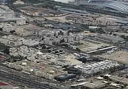 Aerial view of Al Shagub. The Al Shaqab Equestrian Center can be seen in the top right.