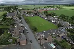 An aerial view of Swinton, showing the construction of Everly Meadow
