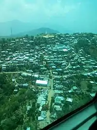Aerial view of central Ngopa