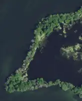 The Gardner portion of Snake Island, also called Basin Island