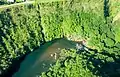 Aerial view of a river in Chiriqui Province, Panama