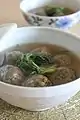 Aetang (mugwort dumpling soup)
