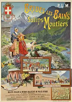1895 PLM poster by Henry Ganier for the promotion of the Savoie region