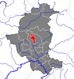 Location within Bruck-Mürzzuschlag district
