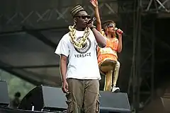 Afrikan Boy supporting M.I.A. at the 2007 Rock en Seine Festival in Paris, France