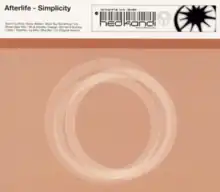 Several concentric faded white circles against a brown background with a white bar across the top showing the artist name, title, track list, barcode and label name