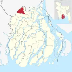 Location of Agailjhara