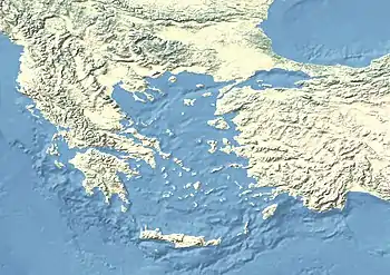 Parium is located in The Aegean Sea area