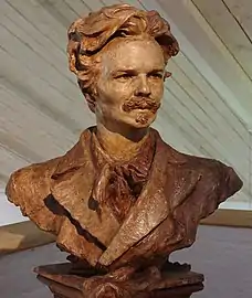 August Strindberg, sculpture 1895