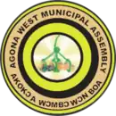 Official seal of Agona West Municipal District