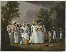 Image 1Agostino Brunias. Free Women of Color with Their Children and Servants in a Landscape, ca. 1770-1796 Brooklyn Museum (from Culture of the Caribbean)
