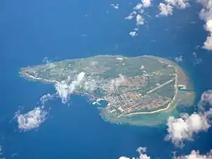 Aerial view of Aguni Island