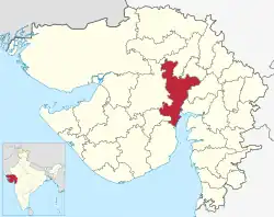 Ahmedabad district in Gujarat