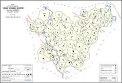 Map showing Ahrori (#318) in Ahrori CD block