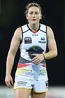 Ailish Considine playing for Adelaide in 2018