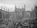 Ruins of Coventry Cathedral on 16 November 1940