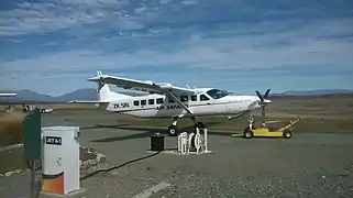 Air Safaris Grand Caravan at Tekapo, 2014
