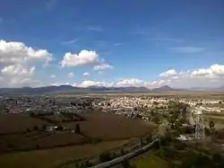Air view of Calpulalpan, Tlaxcala