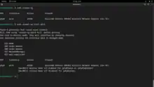 A Linux terminal shows the airmon-ng command running twice. The first time to show the available adapters, and the second time to set the monitor mode with the correct interface name.
