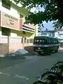 Aiyas Matriculation School building with its own school bus