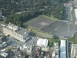 US Army heliport and Stars and Stripes office in Roppongi-Nanachōme
