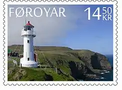 Faroese stamp, 2013, with Erik Christensens photo