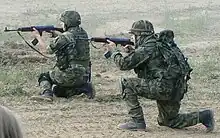 Members of the Active Reserve during exercise