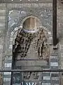 Stone-carved muqarnas in the entrance portal of the Khanqah of Sultan al-Ghuri in Cairo (circa 1505), late Mamluk period