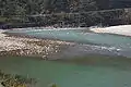 Alaknanda river near the town of Srinagar in Uttarakhand