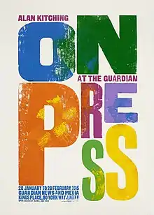 Letterpress poster by Alan Kitching, 2015