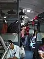Inside Alappuzha–Kannur Express' unreserved compartment on a Sunday